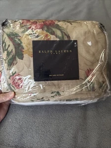 Ralph Lauren Home King camicia da letto ortensia floreale neutra nuova con etichetta - Foto 1 di 5