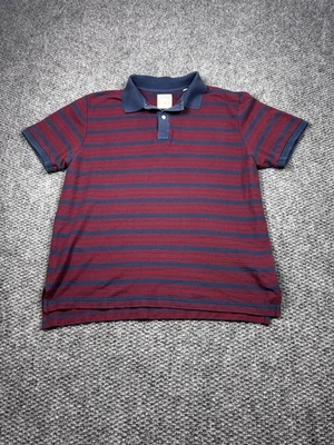 Camisa Polo Billy Reid Para Hombres XL Rayas Manga Corta Cuello Punta Informal Golf Foto 1 de 4