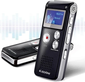 Grabadora de voz digital 32GB activada por voz con reproducción y USB MP3 - Imagen 1 de 12