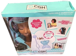 CGH SÜSSE MÄDCHEN FRISUREN abnehmbare Styling Perücke & Display BONUS Clip YouTube NEU - Bild 1 von 7