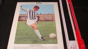 Football Graham Williams West Brom & Wales Portrait 10"x8" Typhoo Teekarte, sehr guter Zustand - Bild 1 von 2