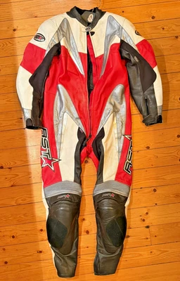 RST Star One Piece Motorcycle Leather Suit ( Tractech) Vintage  - Image 1 of 4