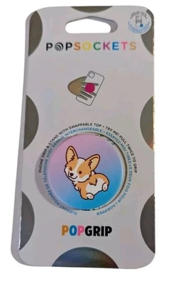 PopSockets Cheeky Corgi Phone Grip & Stand With Swappable Top -PopGrip - Image 1 of 2
