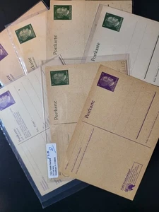 GERMANY Collection WWII REICH EMPIRE 1941-1944 LOT OF HITLER POSTCARDS MINT - Picture 1 of 6