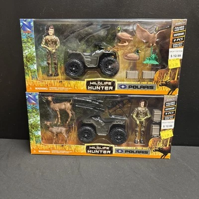 Newray Polaris Wildlife Hunter ATV Hunter Playset Lot of 2 NIB - Image 1 of 4