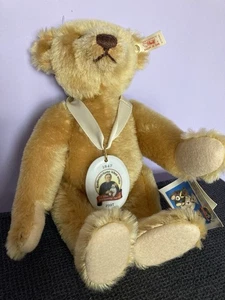 OSO DE PELUCHE STEIFF 670190 150 AÑOS MARGARETE STEIFF 28CM 1997 EN CAJA - Imagen 1 de 5