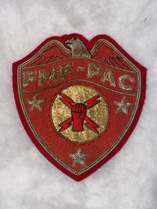 USMC FMF-PAC Bullion Patch Fleet Marine Force Pacific  Headquarters Command - Picture 1 of 3