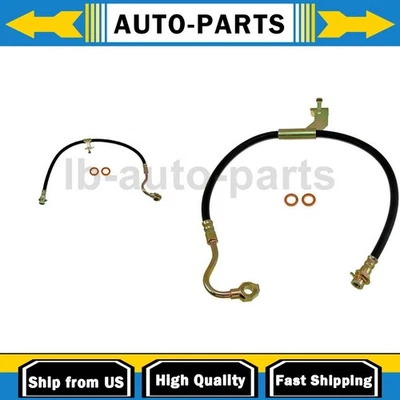 For 1994 1995 1996 GMC G3500 6.5L 2x Brake Hose Front - Image 1 of 4