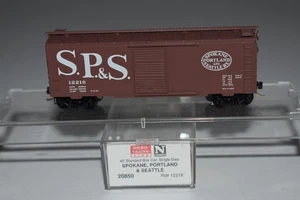 Spur N MTL Spokane Portland & Seattle 40' Single Door Boxcar 13475 C54802 - Bild 1 von 2