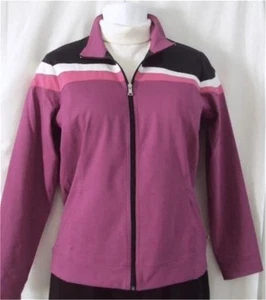 NWOT Women's MADE FOR LIFE Light Weight Raspberry Windbreaker Jacket Sz M - Picture 1 of 8