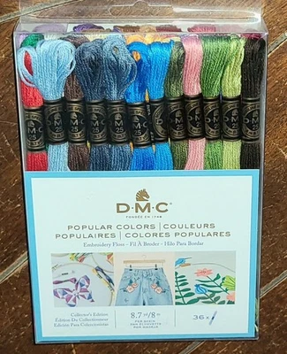 DMC 36pc POPULAR COLORS Embroidery Floss Collector's Edition (8.7yd Per Skein) - Image 1 of 2
