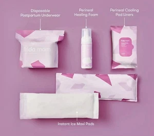 Frida Mom Kit Essentials Recupero Postpartum Fodera Pad Ghiaccio Impacco Freddo Pulizia 10 - Foto 1 di 9
