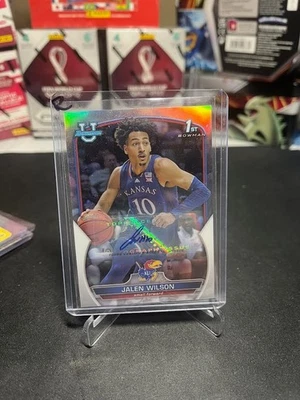 Jalen Wilson 2022-23 Bowman U 1st Bowman Auto #67 Kansas Jayhawks Nets /499 - Image 1 of 2