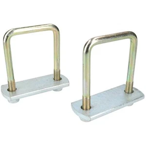 Paquete de 2 M10 60mm x 90mm U-Bolt N-Bolt con Placas y Tuercas ALTA TRACCIÓN - Imagen 1 de 3