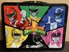 Vandor Mighty Morphin Power Rangers Tin Tote Metal Lunch Box No Latch (missing)