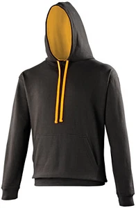 JH003 AWD Personalised Printed Contrast Hoodie Personalised Front and Back - Picture 1 of 39