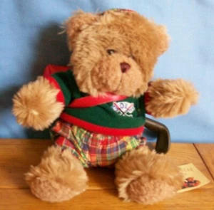 TEDDY NOVELTY "GORDON THE GOLFER" FROM THE TEDDY BEAR COLLECTION GOOD CONDITION - Picture 1 of 3