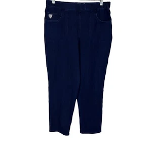 Quacker Factory DreamJeanne Regular Sparkle And Shine Pocket Pants Medium Size - Picture 1 of 2
