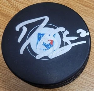 AUTOGRAPHED DEREK STEPAN New York Rangers Hockey Puck - w / COA - Picture 1 of 1