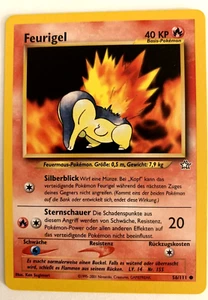 FEURIGEL (CYNDAQUIL) - 56/111 - Neo Genesis - VINTAGE - German Pokemon 2000 NM - Picture 1 of 2