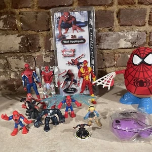 Spider-man Spiderman Figure Lot of 11 Items Marvel - Picture 1 of 19