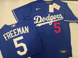 50303 CAMISETA DE BÉISBOL 100% REAL AZUL FREEMAN OHTANI BETTS DE LOS DODGERS DE Los Ángeles - Imagen 1 de 15