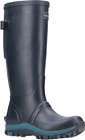 Cotswold Realm Womens Navy Neoprene Adjustable Wellie Wellington Boots
