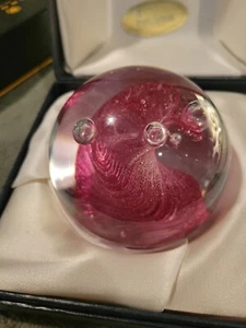 Paperweight SIGNED/NUMBERED Caithness "MOONFLOWER"Art Glass   mint! C63506 (#12) - Picture 1 of 11