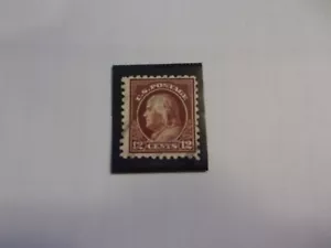 USA Used, 1914 Issue, Scott #435, 12 Cent Franklin, Perf 10, SL WTMK, - Picture 1 of 1
