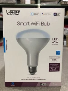 Feit Electric BR30 E26 (Medium) Smart WiFi LED Bulb Daylight 65 Watt Flood Light - Picture 1 of 3