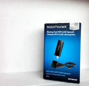 NETGEAR Nighthawk A8000 Tri-Band WiFi6E Wireless USB Adapter - Bild 1 von 6