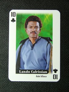 1 x playing card Star Wars Heroes Lando Calrissian Rebel Alliance 10C