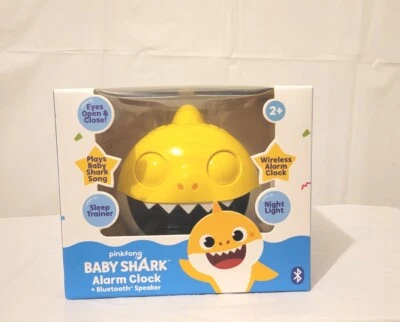 Core Innovations Baby Shark Alarm Clock and Bluetooth Speaker, Yellow - Image 1 of 4