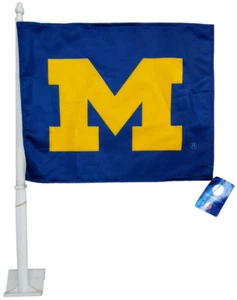 Michigan Wolverines Car Flag 2-Sided - Picture 1 of 2