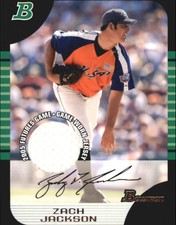 2005 (BLUE JAYS) Bowman Draft Futures Game Jersey Relics #123 Zach Jackson 