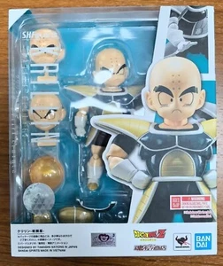 Ropa de batalla Bandai S.H.Figuarts Dragon Ball Z Krilin SHF exclusiva en mano - Imagen 1 de 7