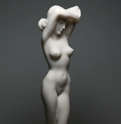 Statua scultura fatta a mano arte erotica donna sexy nuda nuda 9,45 in - Immagine 1 di 4
