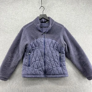Patagonia Puffer Jacket Womens Size S Synchilla Made USA Purple Fleece Zip - Picture 1 of 13