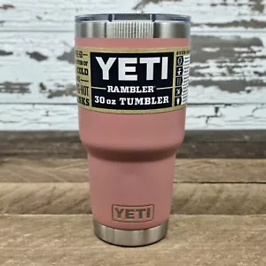 Sandstone Pink YETI® 30 Ounce RAMBLER® Authentic Limited Edition - Picture 1 of 1