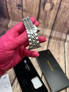 Per Apple iWatch 42mm 44mm 45mm 49mm Cinturino Cinturino Metallo Acciaio Sostituire - Foto 1 di 18