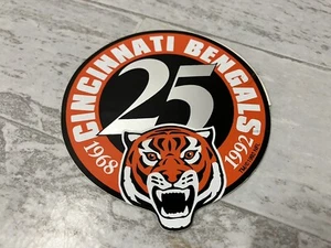 1992 CINCINNATI BENGALS NFL 25 Year Anniversary DECAL STICKER - Picture 1 of 4