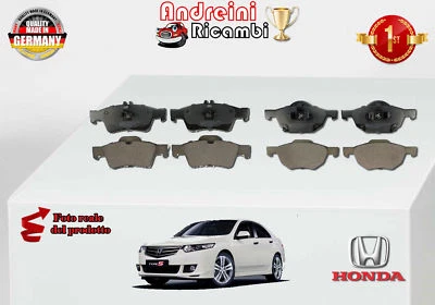 KIT 8 PASTIGLIE FRENO ANTERIORI+POST HONDA ACCORD VII CM TOURE 2.4 140KW DAL2003 - Immagine 1 di 2