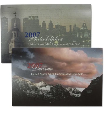 2007 Uncirculated Coin Set U.S Mint Government Packaging OGP COA - Image 1 of 4