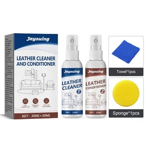 Complete Leather Care Kit - Cleaner & Conditioner for Furniture, Cars & Apparel - Picture 1 of 6