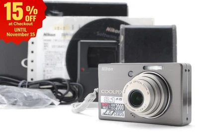 [近乎完好带盒]尼康 Coolpix S510 灰色 810 万像素紧凑型数码相机日本 — 第 1/4 张图片