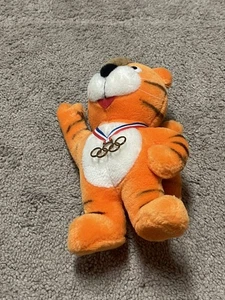 1988 Seoul S. Korea Olympic Hodori Tiger Mascot Plush Toy - Picture 1 of 4