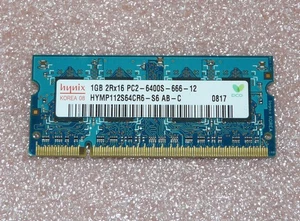 1GB 2Rx16 DDR2 RAM 800MHz PC2-6400S-666-12 Hynix Notebook memoria de trabajo - Imagen 1 de 2