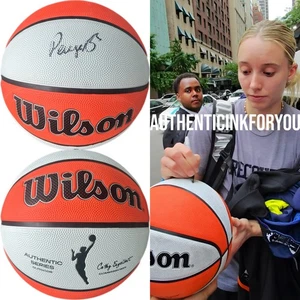 PAIGE BUECKERS SIGNED WNBA BASKETBALL W/ EXACT VIDEO PROOF DALLAS UCONN AUTO - Picture 1 of 3