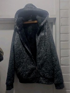 Vans Men's Full Zipup Jacket Grey Warm Fleece Inner Size L - Picture 1 of 6