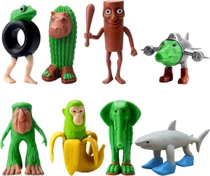 Personaggi Brainrot Tung Tung Tung Sahur Figura 8Pcs Statuette Divertenti Tralal - Foto 1 di 7